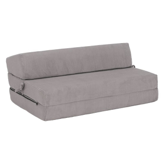 Skladací matrac do tvaru dvojkresla, sivá