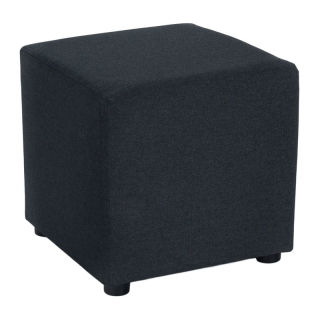 Praktický taburet, látka Twist tmavosivá