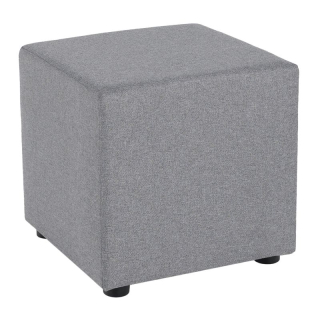 Praktický taburet, látka Twist sivá