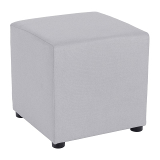 Praktický taburet, látka Savana svetlosivá