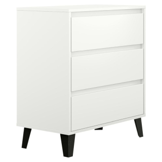 Komoda 3S70, 3x šuplík, biela