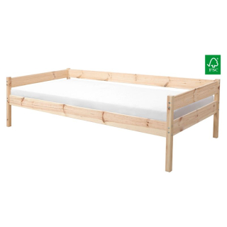 Posteľ s roštom 140x200, masív-smrek