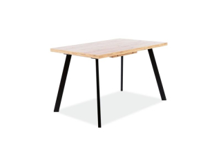 Jedálenský stôl rozkladací v modernom prevedení dub artisan-čierna