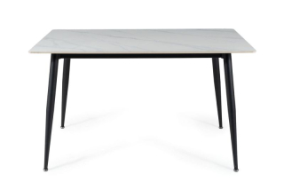 Jedálenský stôl v obdĺžnikovom tvare 160, čierny mat-biela