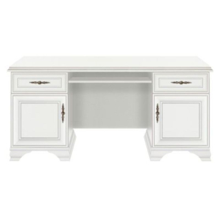 Moderný PC stôl BIU2D2S, alpská biela