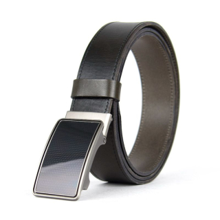 Luxusný kožený opasok s brzdou, šírka 3.5cm – VISION, olivová