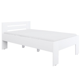 Posteľ z laminovanej DTD, 120x200, biela