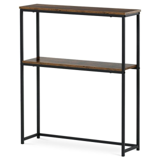 Konzolový stolík s policou, dekor staré drevo