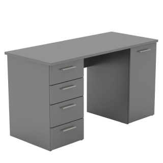 Praktický písací stôl vo farbe grafit