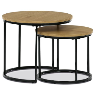 Set 2 ks stolíkov, MDF doska, dekor divoký dub