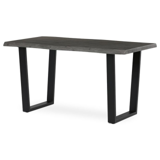 Stôl jedálenský 140x80, MDF doska dekor sivý dub, nohy v tvare U