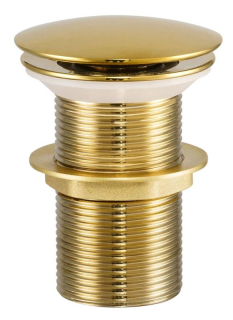 Umývadlová výpusť KLIK-KLAK, zlatá