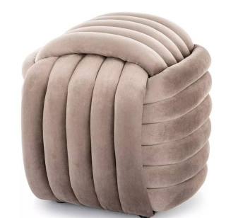 Taburetka so zaujímavým prepletaním, tmavobéžová tap. 251