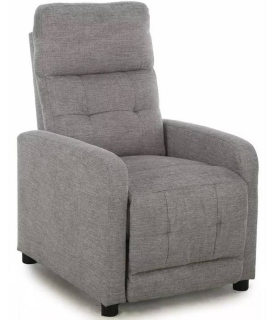 Polohovacie elegantné kreslo, sivá brego 07