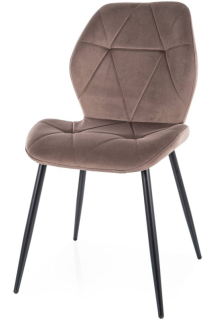 Ergonomická stolička do kuchyne, čierna-cappuccino bluvel 38