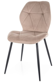 Ergonomická stolička do kuchyne, čierna-tmavobéžová bluvel 40