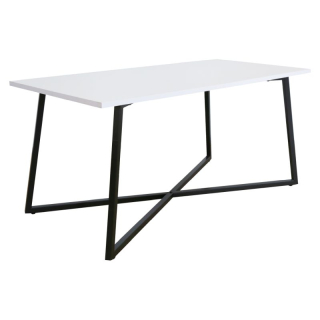 Štýlový a elegantný konferenčný stolík, biela-čierna