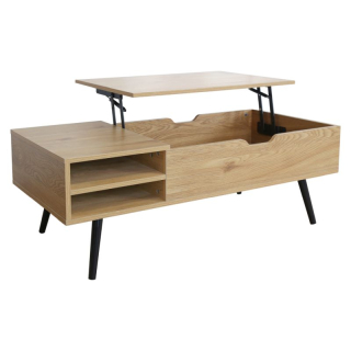 Konferenčný stolík s výsuvnou hornou plochou, dub