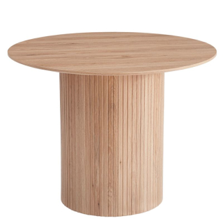 Štýlový jedálenský stôl okrúhly, dub, priemer 100 cm