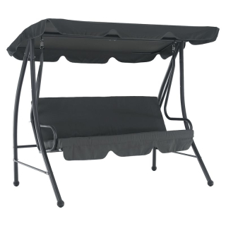 Štýlová záhradná hojdačka, sivá