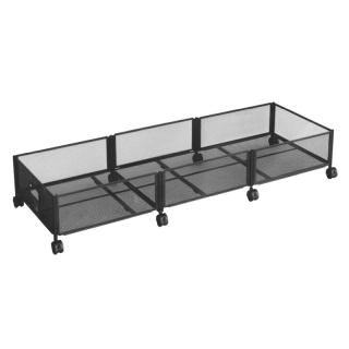 Organizér pod posteľ s kolieskami čierny, 120x40