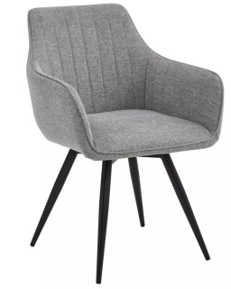 Stolička jedálenská z príjemného materiálu čierna-svetlobéžová 31