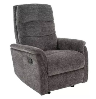 Komfortné relaxačné kreslo, sivá raven 15