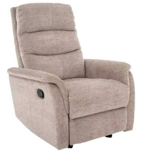 Komfortné relaxačné kreslo, tmavobéžová raven 30