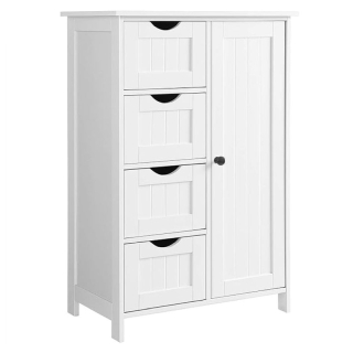 Úložná skrinka/regál v elegantnej bielej farbe