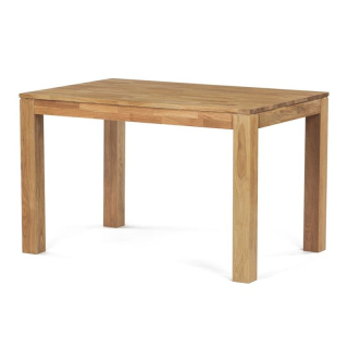 Jedálenský drevený stôl 120x80, masív dub biely, povrchová úprava olejom