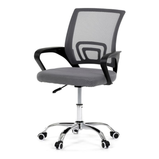 Kancelárska stolička, poťah sivá látka a sieťovina MESH