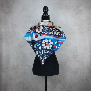 Módna hodvábna šatka SLOVENSKÁ VLAJKA, 90 x 90cm