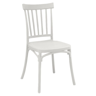 Stohovateľná stolička z plastu, sivohnedá Taupe