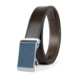 Opasok z pravej kože s automatickou prackou BLUE SCORE - Olivová