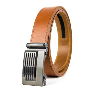 Opasok z pravej kože s automatickou prackou GRILL - Koňaková