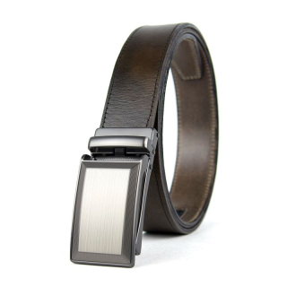 Opasok z pravej kože s automatickou prackou SERVICE - Olivová