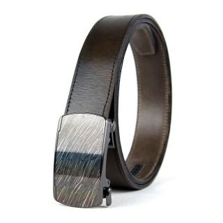 Opasok z pravej kože s automatickou prackou SMUDGE - Olivová