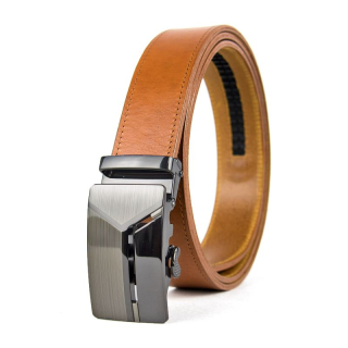 Opasok z pravej kože s automatickou prackou TRANSFORMER - Koňaková