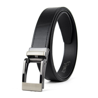 Opasok z pravej kože s automatickou prackou TITANIUM - Čierna