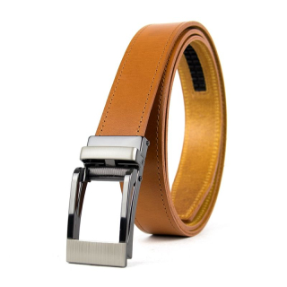 Opasok z pravej kože s automatickou prackou TITANIUM - Koňaková