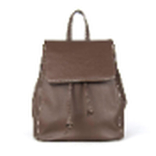 Luxusný kožený ruksak z pravej hovädzej kože 8659 v Marrone farbe