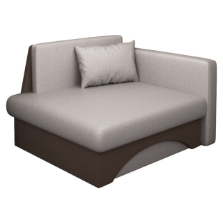 Rozkladacie kreslo univerzálne, béžovosivá Taupe-hnedá