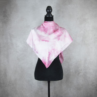 Limitovaná hodvábna šatka LIMITED_216 – 90 x 90 cm, ručne vyrobená na Slovensku