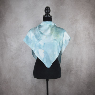 Limitovaná hodvábna šatka LIMITED_222 – 90 x 90 cm, ručne vyrobená na Slovensku