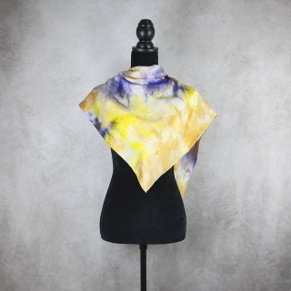 Limitovaná hodvábna šatka LIMITED_225 – 90 x 90 cm, ručne vyrobená na Slovensku