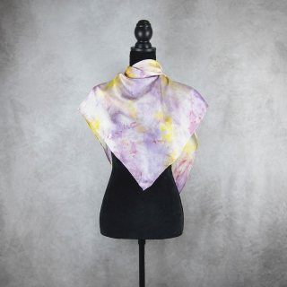 Limitovaná hodvábna šatka LIMITED_226 – 90 x 90 cm, ručne vyrobená na Slovensku