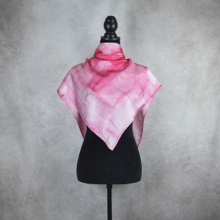 Hodvábna šatka LIMITED_269 – Ručne vyrábaná na Slovensku, 90 × 90 cm