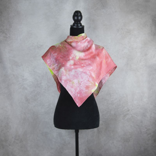 Hodvábna šatka LIMITED_271 – Ručne vyrábaná na Slovensku, 90 × 90 cm