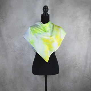 Hodvábna šatka LIMITED_278 – Ručne vyrábaná na Slovensku, 90 × 90 cm