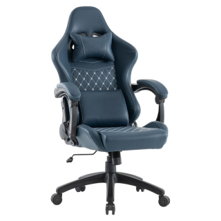 Elegantné kancelárske/herné kreslo, modrá